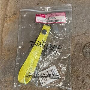 Thirty-One Yellow Wristlet Strap